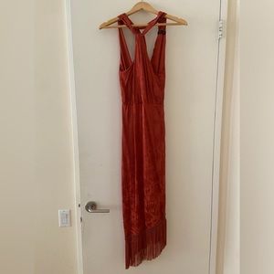 Mango Halter Neck Red Dress